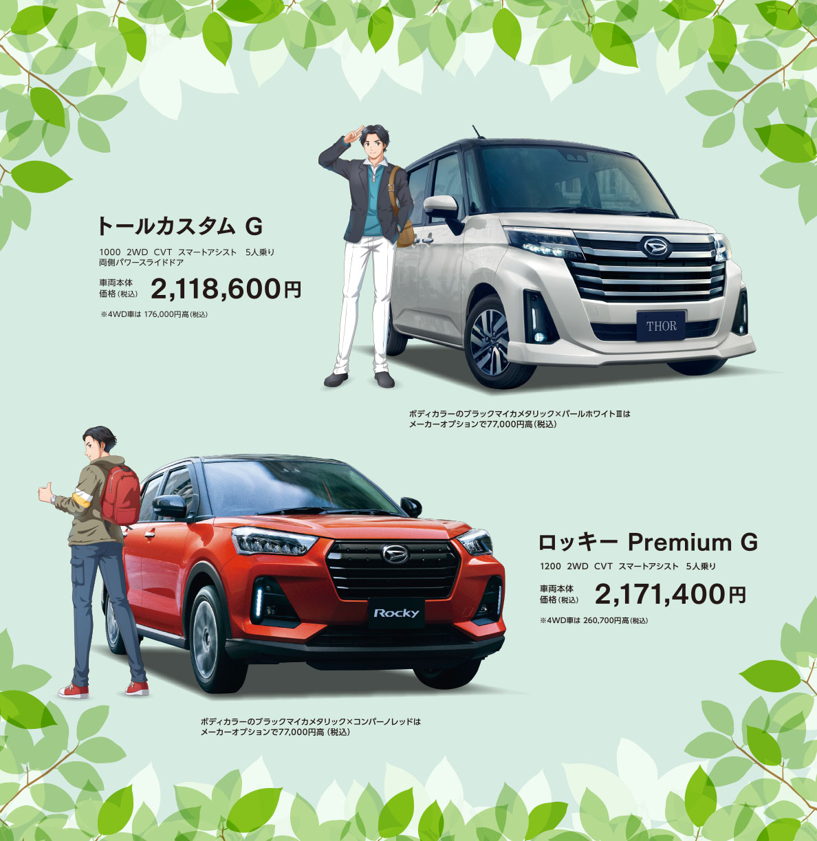 トール、ロッキー